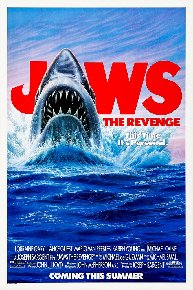 Jaws Movie Steven Spielberg 1974 White Shark Retro Wall Art Home – POSTER 20×30
