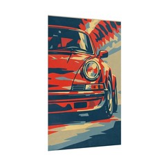Classic Porsche 911 Poster – Vintage Sports Car Wall Art Print