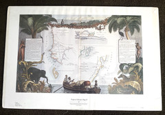 Levasseur Tropical Wildlife Map Print Senegal Madagascar Safari Botanical