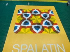 MARKO SPALATIN Kaleidoscope SIGNED 36″ x 26″ Serigraph 1980 Contemporary Yellow