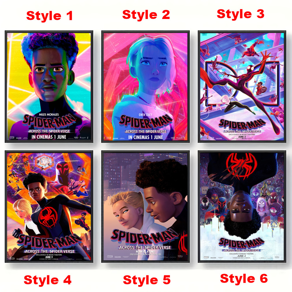 Spider-man Across The Spider-verse Movies Poster Print – No Frame