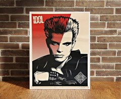 Billy Idol Shepard Fairey Canvas Wrap Wall Decor PosterWall Art Print