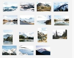New Set 15 wall collage kit aesthetic photo decoration snow mountain 4»*6»