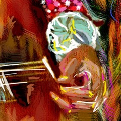 Jimi Hendrix Art, Hendrix Acoustic Canvas Painting, Jimi Artwork, Hendrix Poster