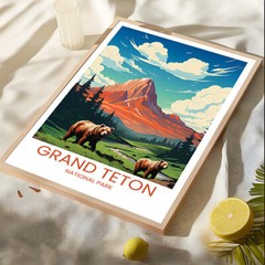 Grand Teton National Park – Travel Poster
