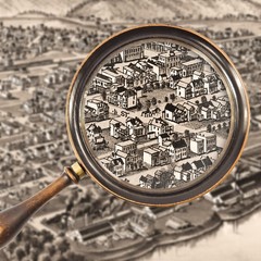1902 Bird’s Eye View Drawing of New Kensington Pennsylvania’s Urban Landscape