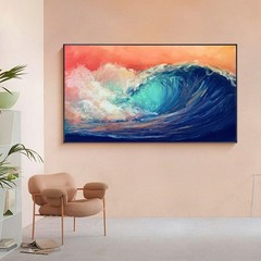 Abstract Ocean Wave Landscape Poster Canvas Painting Canvas Wall Art Wall Decors