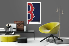 BOSTON RED SOX MLB Baseball Wall Vinyl Decal Poster Print (Removable Adhesive)