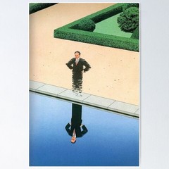 NEW LIMITED! Guy Billout Man’s Reflection Design Best Poster