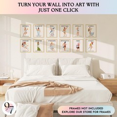 97 Decor Greek Mythology Decor – Ancient Greek God Posters, Greece Art Prints…