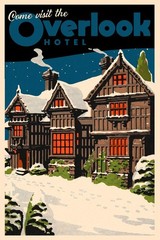 Come Visit The Overlook Hotel Famous Movie Vintage Travel Print Poster 24×36