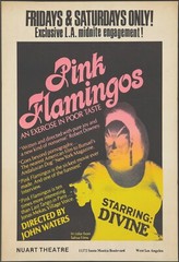 Pink Flamingos Starring Divine reprint mini poster 2 sizes available.