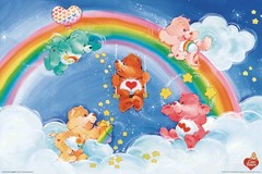 Poster Studio B – Care Bears Rainbow Cloud Cartoon Classic 24×36″ NEW N241469