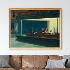 Nighthawks by Edward Hopper 1940s America Painting Wall Art Poster Print