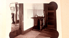 vintage art photo, kitchen with stove, DOWNERS GROVE, IL, early 20th century