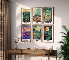 Portland Maine Vintage Style Travel Poster – Home Decor, Wall Art