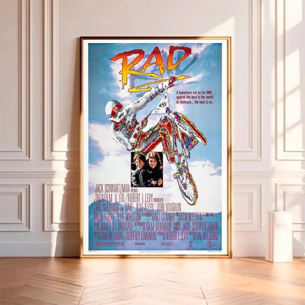 NEW Rad (1986)–Movie Poster,High Quality Print, Wall Art, Room Decor