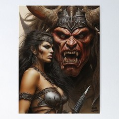 The Battle Women Daily Fight Poster Feminist Empowerment Inspirational Wall Art
