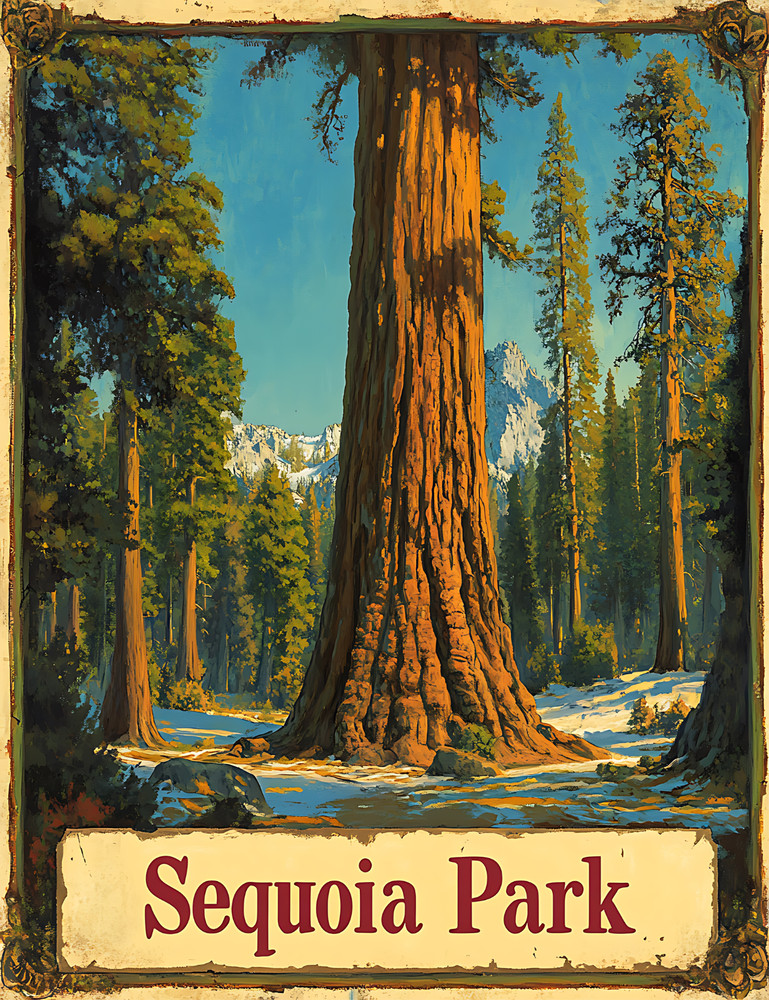 SEQUOIA NATIONAL PARK ART WALL POSTER/PRINT 8 OPTIONS FREE SHIPPING n123