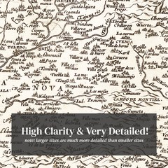 Old Map of Portugal 1570 – Vintage Portugal Art Wall Decor