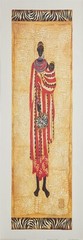 US Art – Kuba Figures I – Shannon – 12×36 Print & Poster (12x36V) 3M29