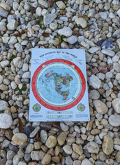 METAL Sign Flat Earth Map Gleason’s New Standard Map Of The World 1892 50054