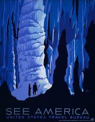 Carlsbad Caverns : See America Poster : 1937 : Archival Quality Art Print