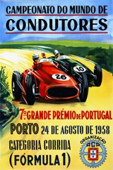 1958 Formula 1 Portugal Porto Art Wall Indoor Room Outdoor Poster – POSTER 20×30