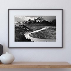 Ansel Adams The Tetons and the Snake River, Grand Teton National Park Art Print