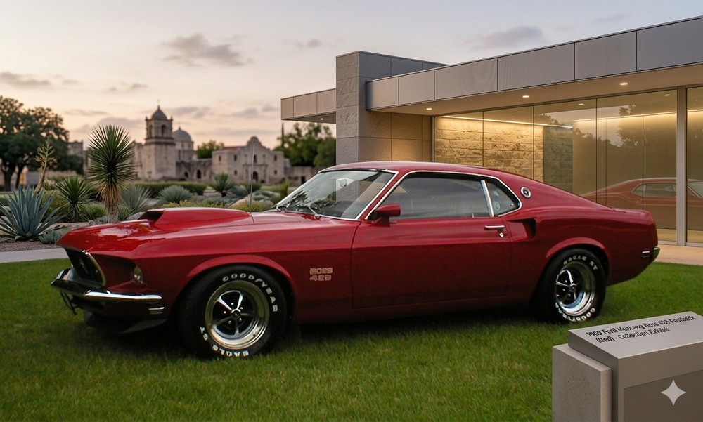 1969 Ford Mustang Boss 429 Fastback (Red) POSTER 24 X 36 INCH Looks GREAT!