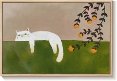 24×36 Inch Framed Cat Art – Perfect for Bedroom and Nursery Decor