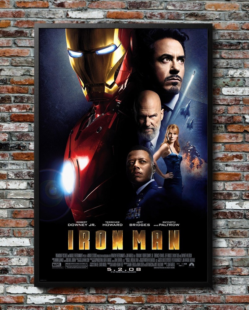 Iron Man Robert Downey Jr. 2008 Movie Poster 24″x36″ Glossy Unframed 0833