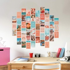 Artivo Peach Wall Collage Kit Aesthetic Pictures Wall Decor 4×6 inches 50 count