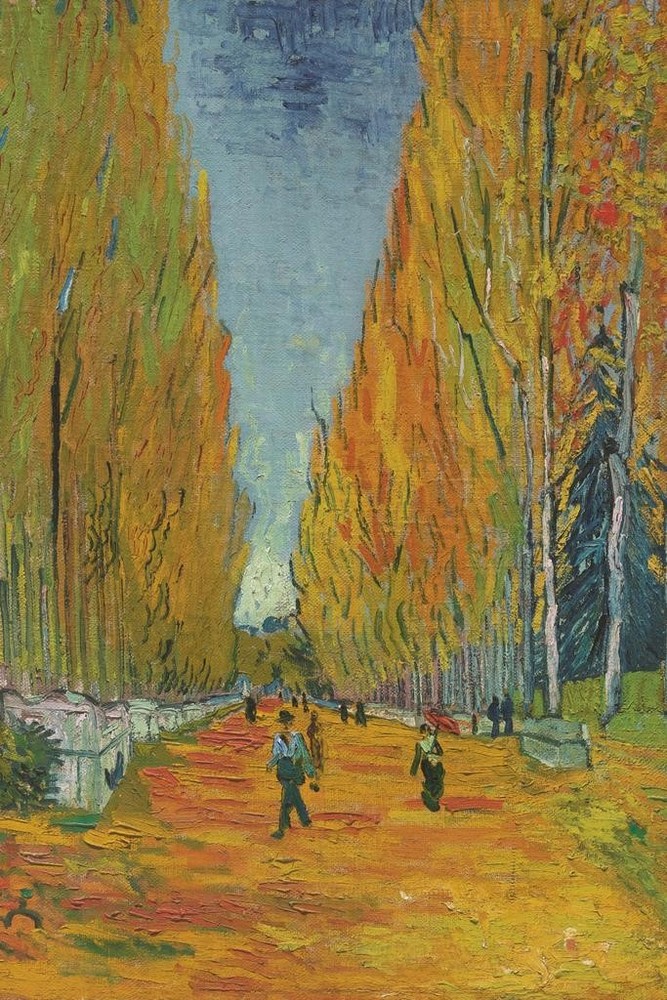 Vincent van Gogh Les Alyscamps 1888 Dutch Impressionist Painter Poster 24×36