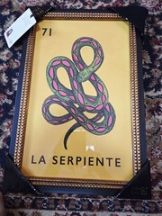 NWT #71 La Serpiente 12 X 18″ Wall Art By Sapna Shah Lotería Art See Note