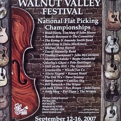 Walnut Valley Festival 2007 Poster Guitar Flat Picking Championships Winfield KS