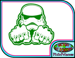 Star Wars Storm Trooper Y Vinyl Sticker Car Truck Window Wall Poster Art Movie
