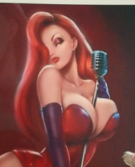 Abstract Wall Art Print 8.5×11 Premium Modern Home Decor (US) Jessica Rabbit