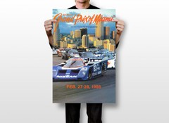 Gp Miami Racing Nissan Camel Gt 1988 Vintage Wall Art Home Decor – POSTER 20×30