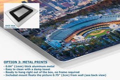Los Angeles Dodgers Baseball Stadium, LA Skyline Urban Cityscape Photo