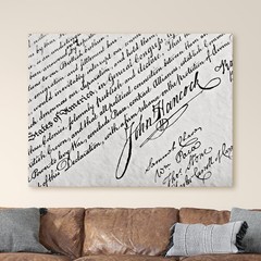 The Declaration Of Independence American History USA Canvas Wall Art Print
