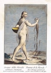 1791 Timucuan Warrior Women Florida Queen Tribal Goddess 2 Wall Prints Tattooed