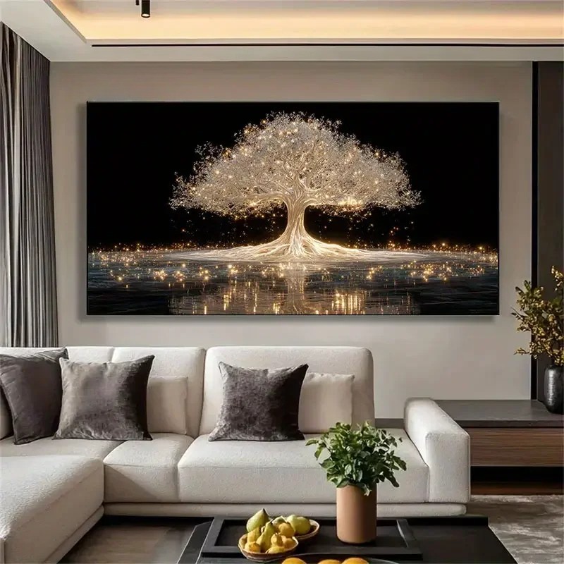 Glowing Tree of Life Canvas Wall Art Canvas Painting Home Decor Wall Picture