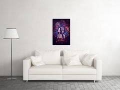 4th of July Celebration – 250 Years USA Firework Graphic – POSTER 20″x30″