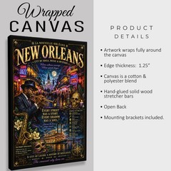 New Orleans Jazz Poster #1 – Cinematic Louisiana Travel Wall Art