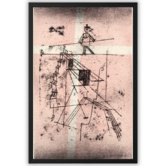 Paul Klee Surreal Geometric Figure Poster 11×17 Minimalist Abstract Wall Art
