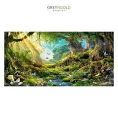 Best Natural View Forest Landscape Wall Art Print pick size A4/A3/A2/90x60cm