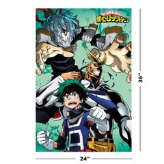 My Hero Academia – Manga / Anime TV Show Poster (Character Montage) (24″ X 36″)