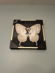 Beautiful Framed Louis Vuitton Wall Art 15”x 15” In Canvas Designer LV NEW