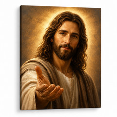 Jesus Portrait Canvas Wall Art Christian Religious livingroomDecor framed 8*12in